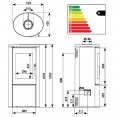 Bild 7 von Kaminofen Novaline Zara | 5,5 kW | Specksteinoptik