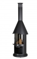 Bild 1 von Firestar Edelstahl Grillkamin/Gartenkamin DN 550 Classic  / (Farbe) dunkelgrau